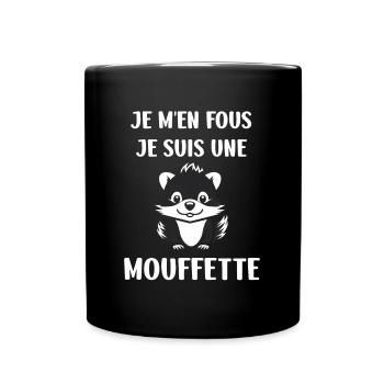 Humour Mouffette - Mug uni - noir - Devant