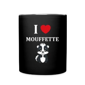 Humour Mouffette - Mug uni - noir - Devant