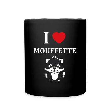 Humour Mouffette - Mug uni - noir - Devant