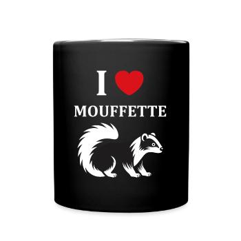 Humour Mouffette - Mug uni - noir - Devant