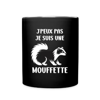 Humour Mouffette - Mug uni - noir - Devant