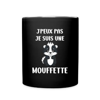 Humour Mouffette - Mug uni - noir - Devant