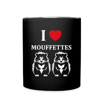 Humour Mouffette - Mug uni - noir - Devant