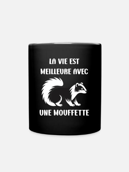 Humour Mouffette - Mug uni - noir