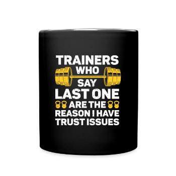 Personal Trainer Coach Gym Workout Fitness Trainer - Full Colour Mug - black - Front