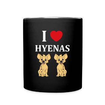 hyène - Mug uni - noir - Devant