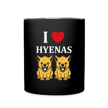hyène - Mug uni - noir - Devant