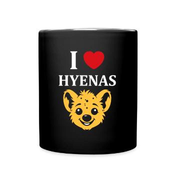 hyène - Mug uni - noir - Devant