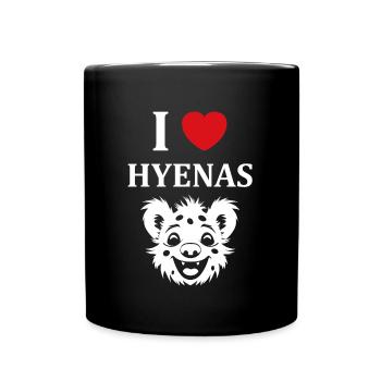 hyène - Mug uni - noir - Devant