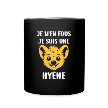 hyène - Mug uni - noir - Devant