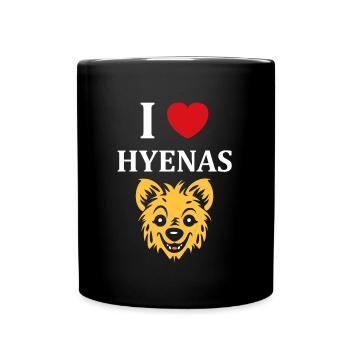 hyène - Mug uni - noir - Devant