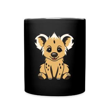 hyène - Mug uni - noir - Devant