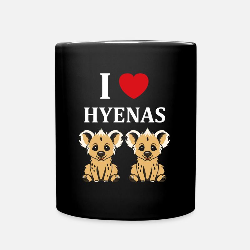 Hyäne - Tasse einfarbig - Schwarz