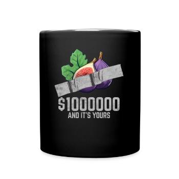 Duct Tape Fig Fruit Lover Funny Quote - Full Colour Mug - black - Front