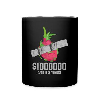Duct Tape Dragonfruit Fruit Lover Funny Quote - Full Colour Mug - black - Front