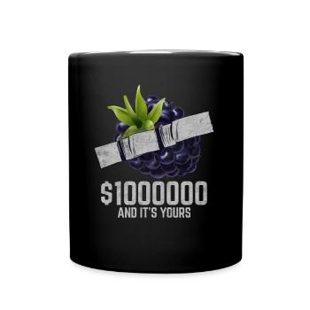 Duct Tape Marionberry Fruit Lover Funny Quote - Full Colour Mug - black - Front
