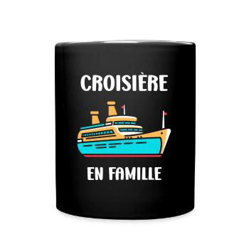 Croisière en famille - Mug uni - noir - Devant