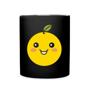 Humour petit citron - Mug uni - noir - Devant
