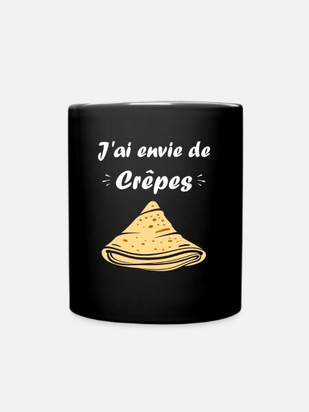 Crêpes Bretagne humour crêpe - Mug uni - noir