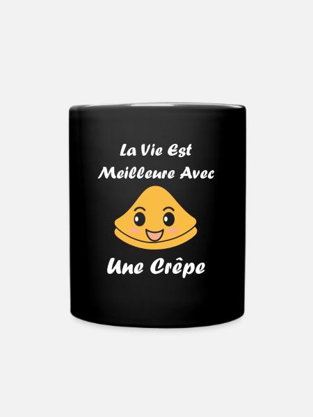 Crêpes Bretagne humour crêpe - Mug uni - noir