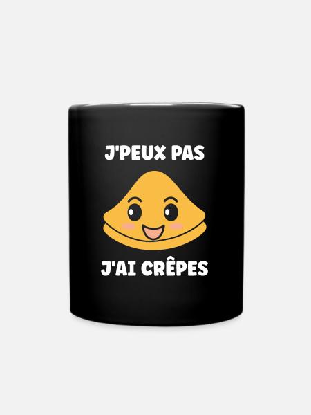 Crêpes Bretagne humour crêpe - Mug uni - noir