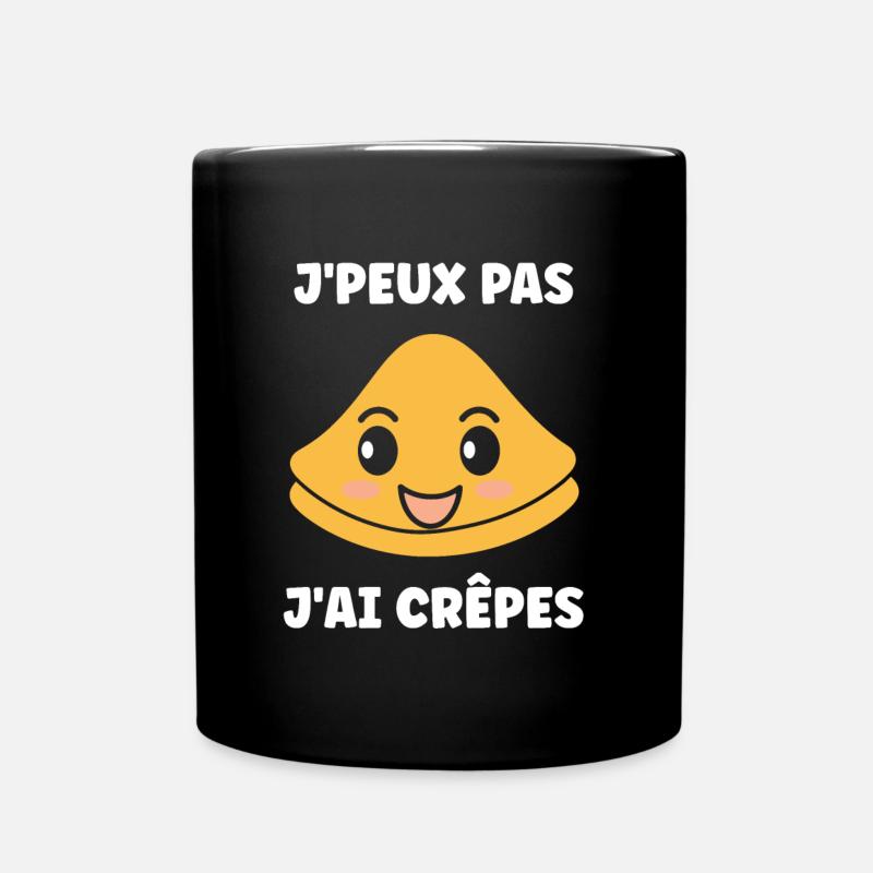 Crêpes Bretagne humour crêpe - Mug uni - noir