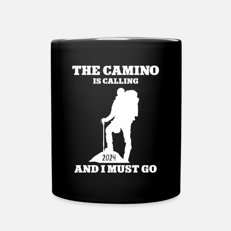 Pilgern 2024 Pilger Reise Jakobsweg 24 Camino Tour - Tasse einfarbig - Schwarz