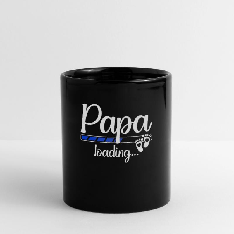 Papi Loading Schwangerschaft Bald Papa Loading Tasse einfarbig