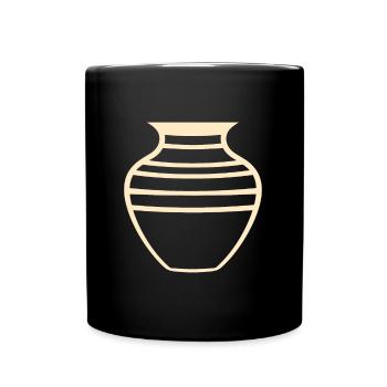 Humour pots de Poterie - Mug uni - noir - Devant