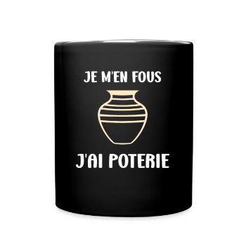 Humour pots de Poterie - Mug uni - noir - Devant