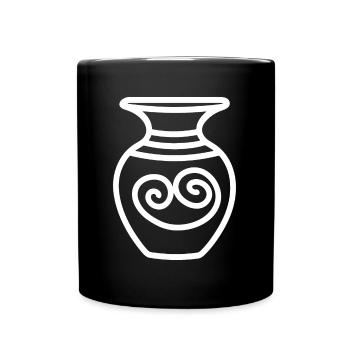 Humour pots de Poterie - Mug uni - noir - Devant