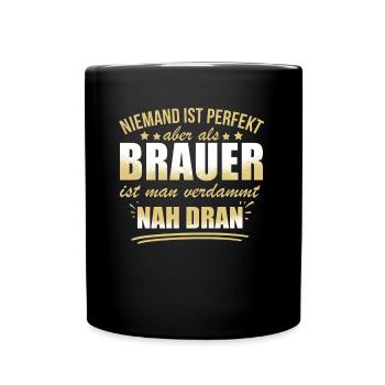 Lustige Brauer Beruf Arbeit Zitate Herstellung - Full Colour Mug - black - Front