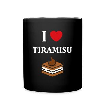 Humour tiramisu - Mug uni - noir - Devant
