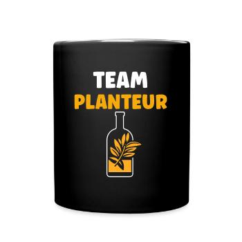 Humour punch planteur - Mug uni - noir - Devant