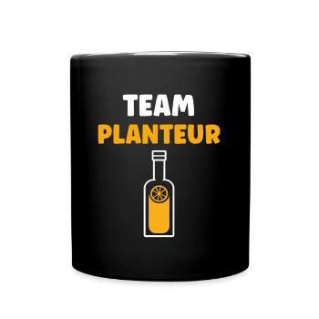 Humour punch planteur - Mug uni - noir - Devant