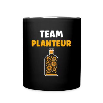 Humour punch planteur - Mug uni - noir - Devant