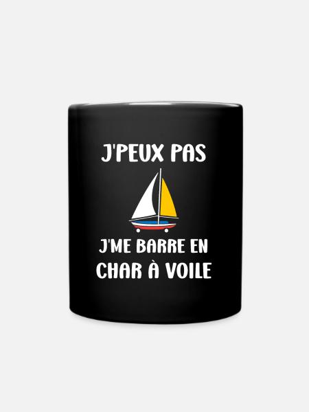 Humour Char à voile - Mug uni - noir