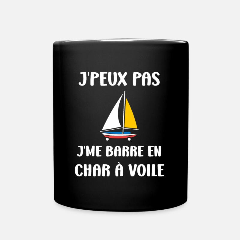 Humour Char à voile - Mug uni - noir