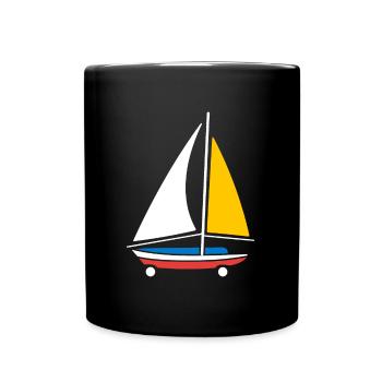 Sand yachting - Full Colour Mug - black - Front