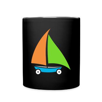 Sand yachting - Full Colour Mug - black - Front