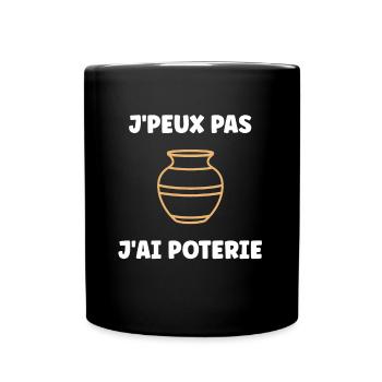 Poterie - Mug uni - noir - Devant