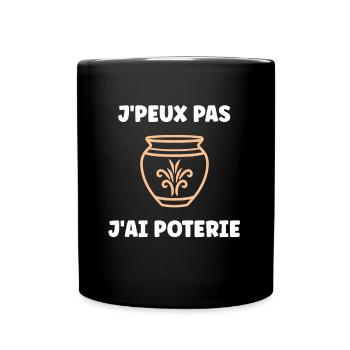 Poterie - Mug uni - noir - Devant