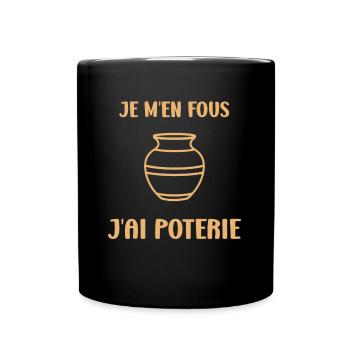 Poterie - Mug uni - noir - Devant