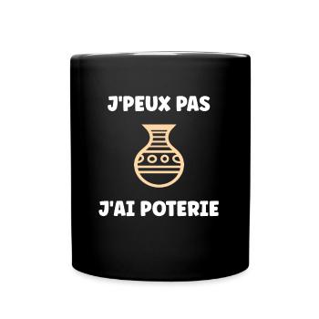 Poterie - Mug uni - noir - Devant