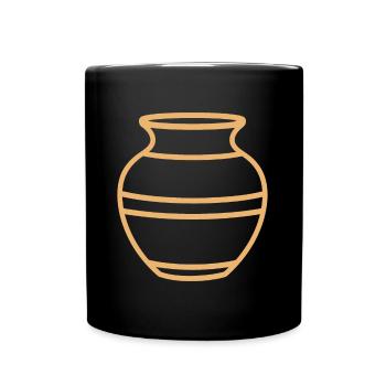 Poterie - Mug uni - noir - Devant