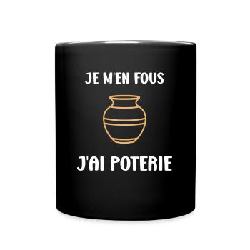 Poterie - Mug uni - noir - Devant