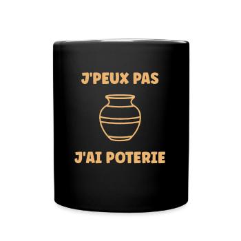 Poterie - Mug uni - noir - Devant