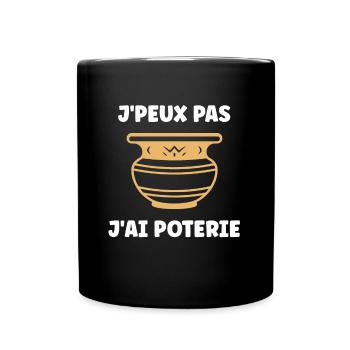 Poterie - Mug uni - noir - Devant