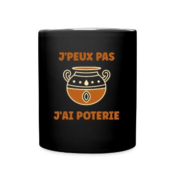 Poterie - Mug uni - noir - Devant