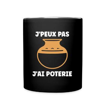 Poterie - Mug uni - noir - Devant